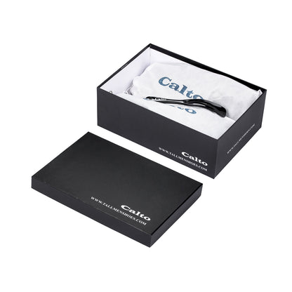 CALTO branded shoe box the S23202 sneakers ship in