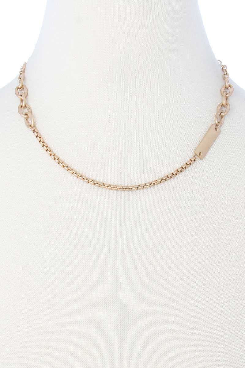 Metal Chain Necklace, alternate view