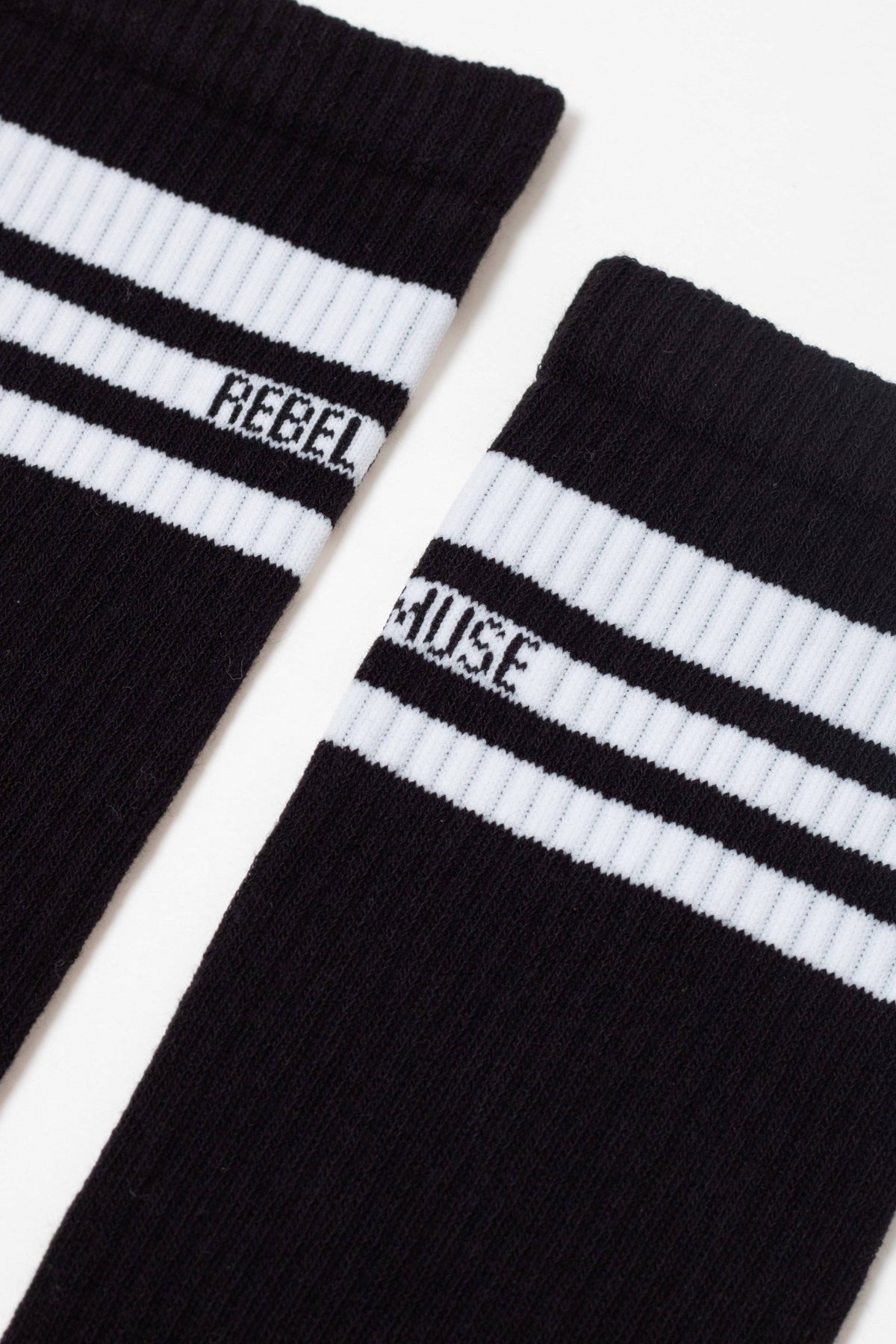 Conte Classic 009 cotton knee highs with ribbed stripes, product photo (3)