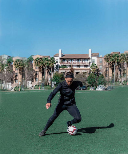 Combo Women's Soccer Tight With Shin Guard Pocket, product photo