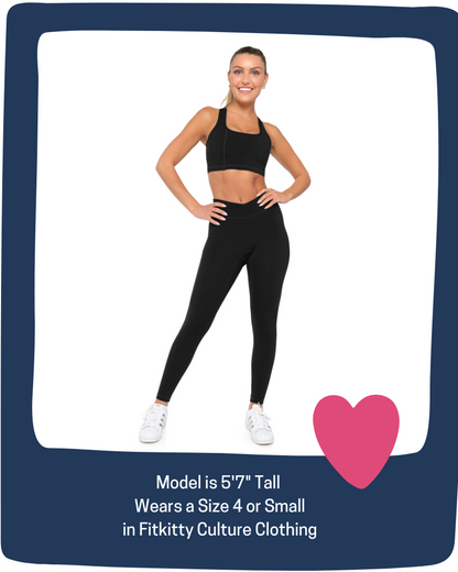 Fitkitty Culture BodyLove high-rise leggings, supplier lifestyle image 1