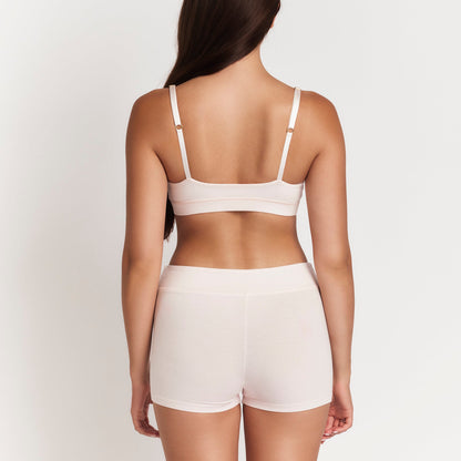 Net Positive organic cotton Boyshorts in Pink, additional detail