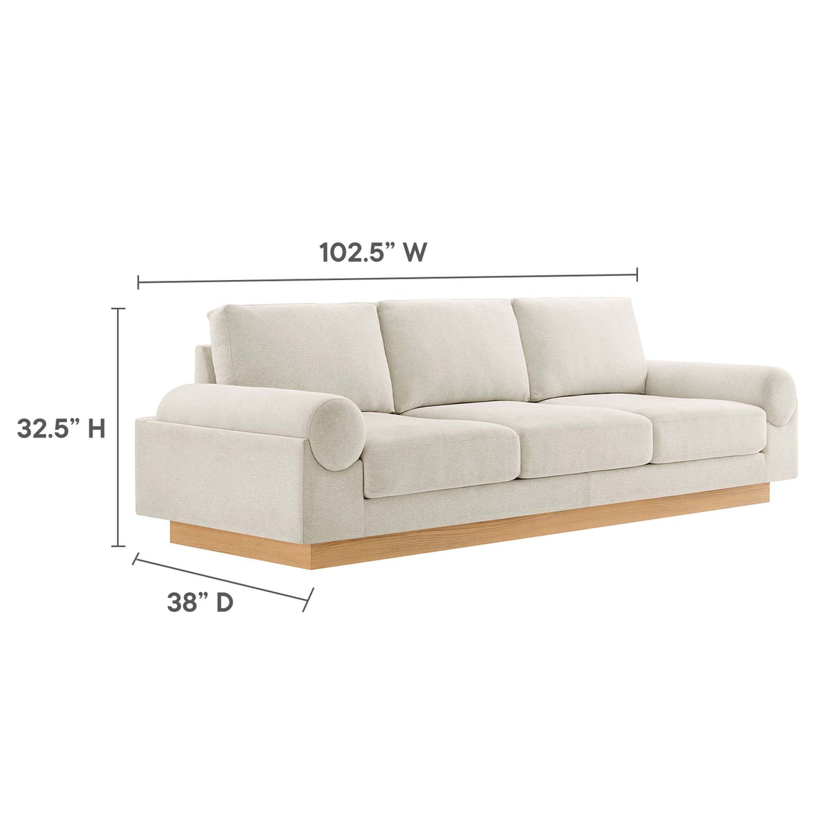 Modway Oasis sofa sinuous spring support system