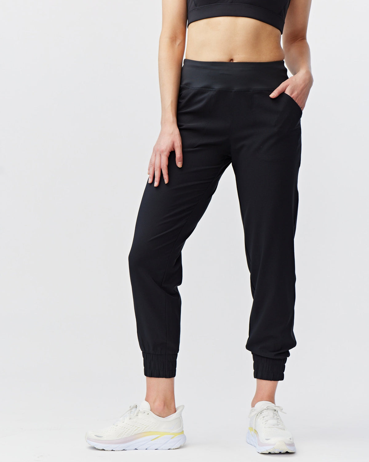 Excel Jogger 7/8 Length 28" Pant in Black