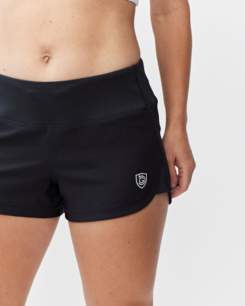 Fast & Free Women's Workout Shorts in Black, additional detail