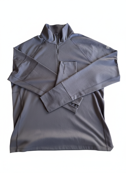 Foudy Mid-Weight Long Sleeve ½ Zip Top in Carbon