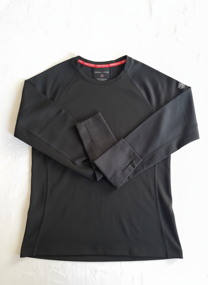 Foudy 2.0 Women's Long Sleeve Athletic Top in Black