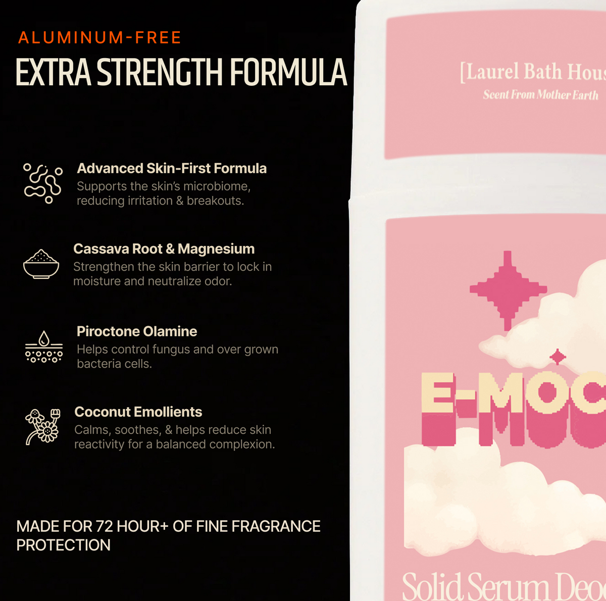 Laurel Bath House E-Mochi deodorant, styled photo