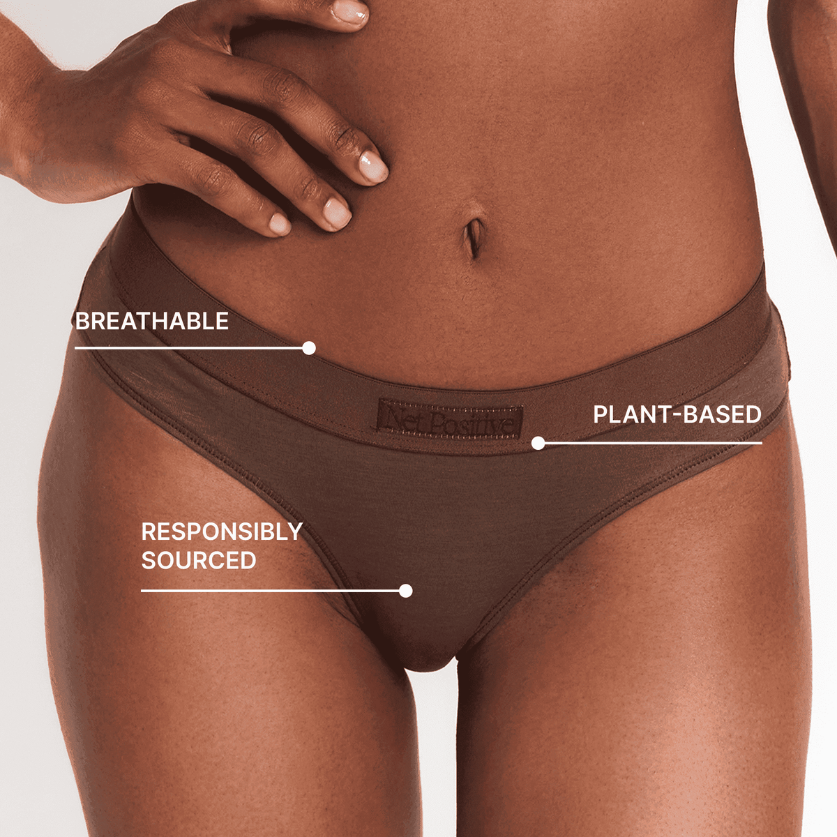 Hemp & Organic Cotton Mid-Rise Brief, styled photo, alternate view