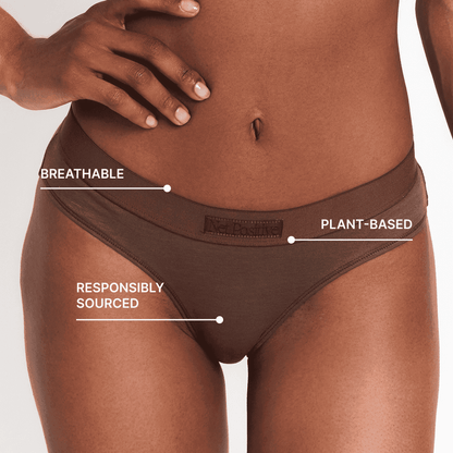 Hemp & Organic Cotton Mid-Rise Brief, styled photo, alternate view