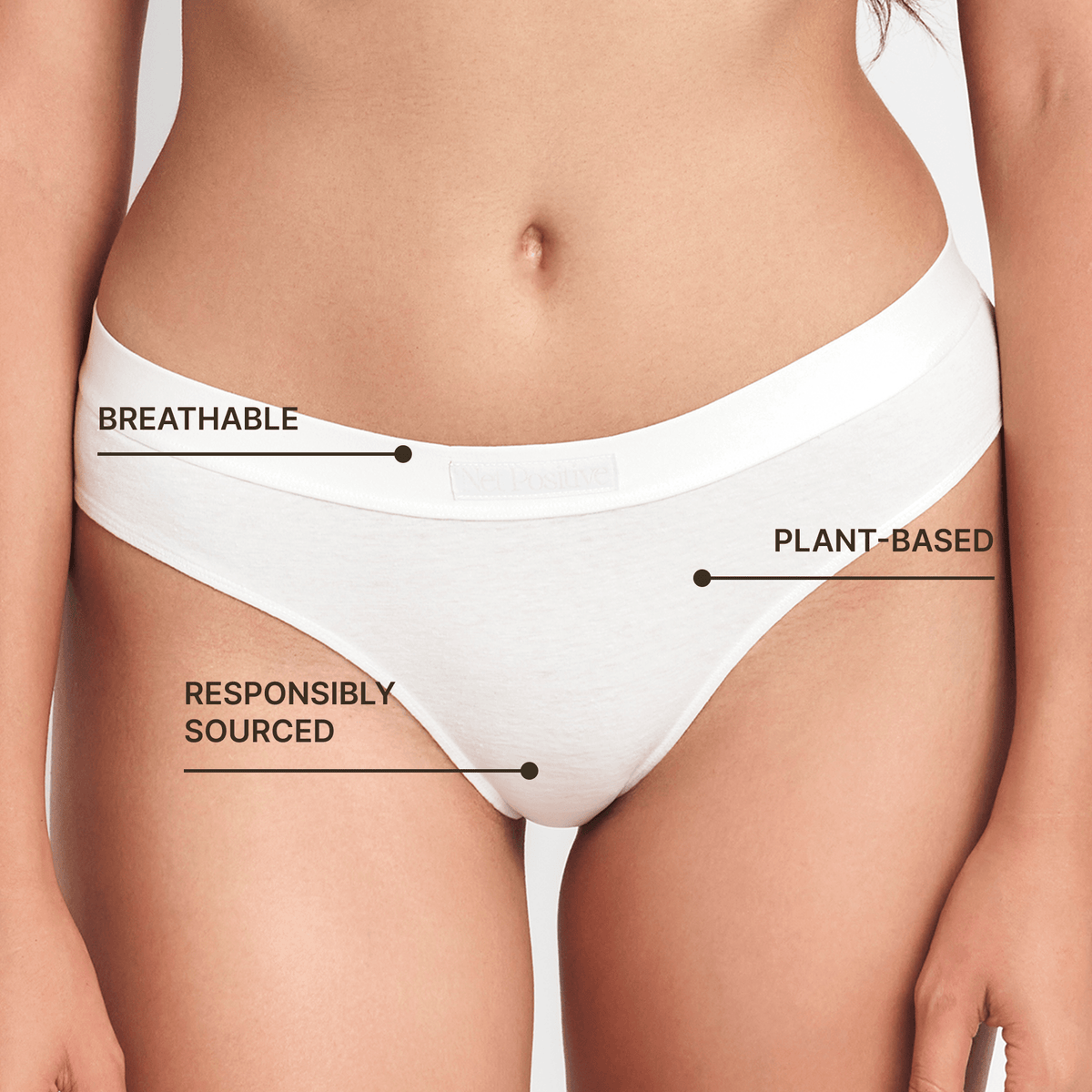 Hemp & Organic Cotton Mid-Rise Brief, alternate view, styled photo