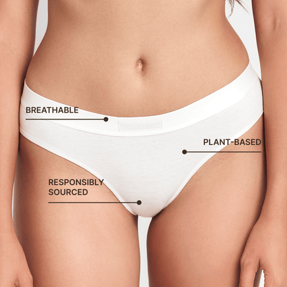 Hemp & Organic Cotton Mid-Rise Brief, alternate view, styled photo