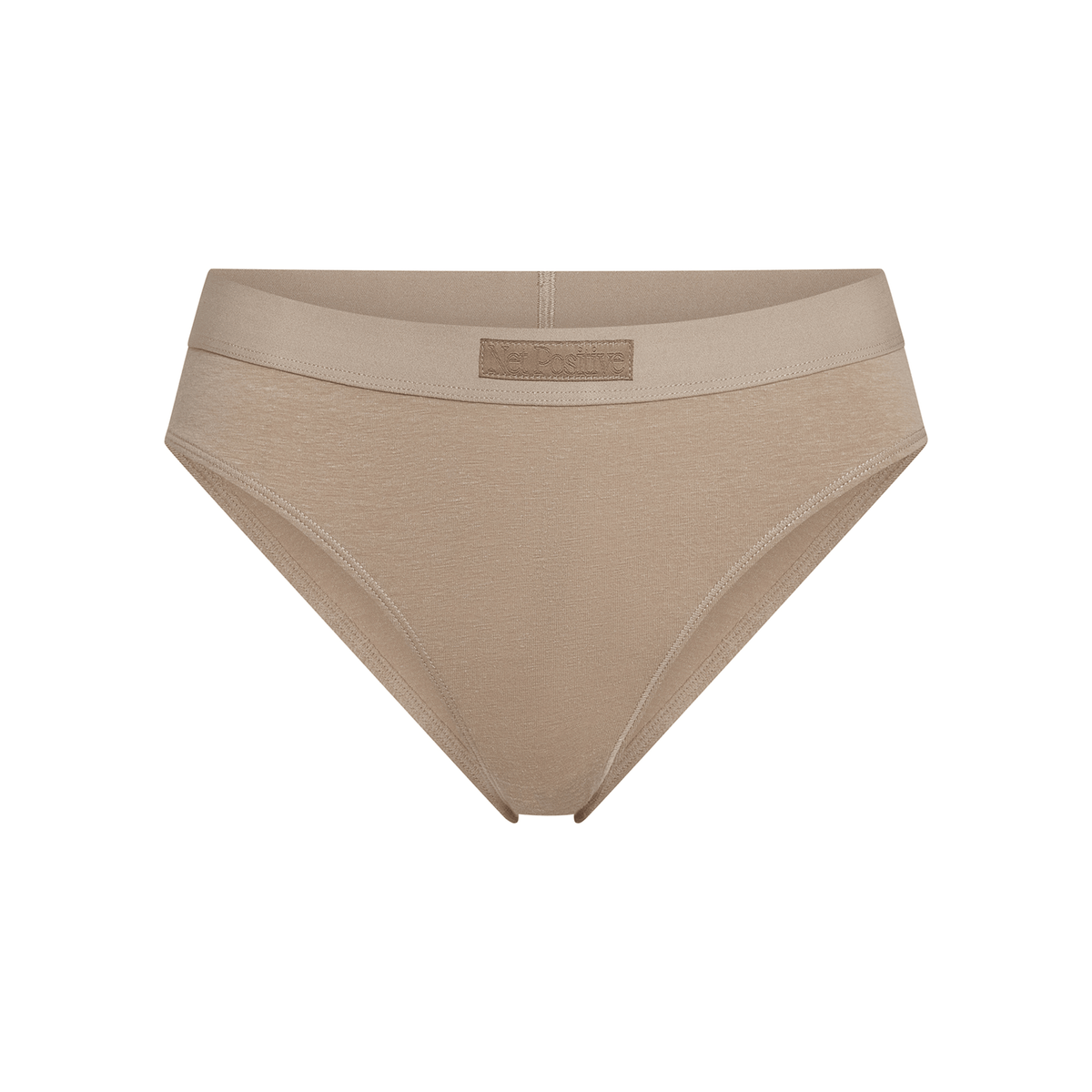 Hemp & Organic Cotton Mid-Rise Brief, styled photo, product photo