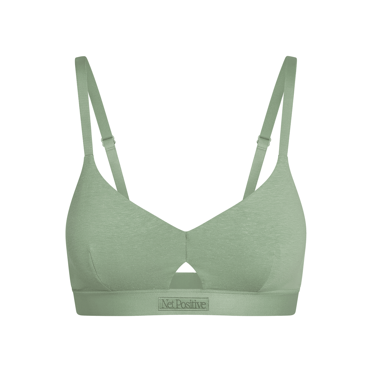 Organic Cotton & Hemp Keyhole Bra, alternate view, further detail