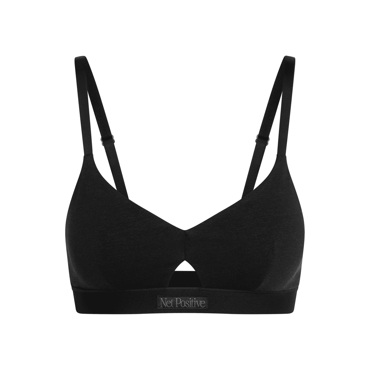Organic Cotton & Hemp Keyhole Bra, additional detail