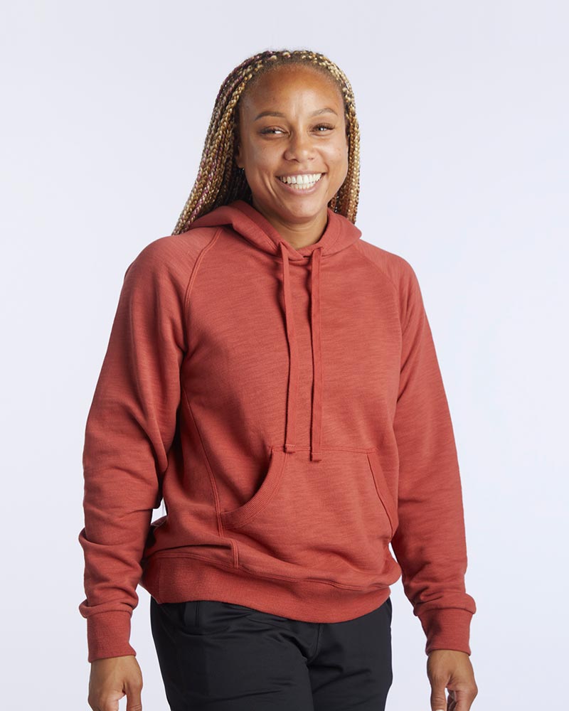 Freasy Women's Relaxed Fit Hoodie in Cinnabar