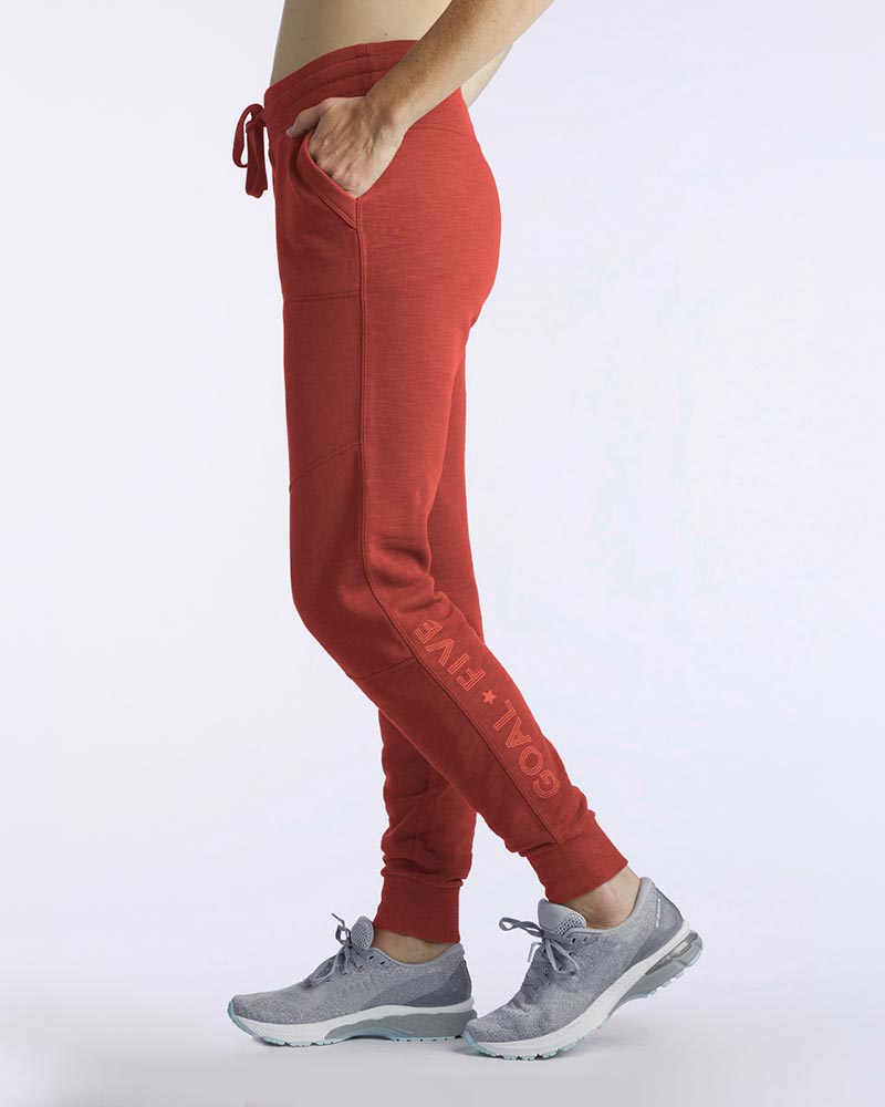 Freasy Jogger in Cinnabar, side view
