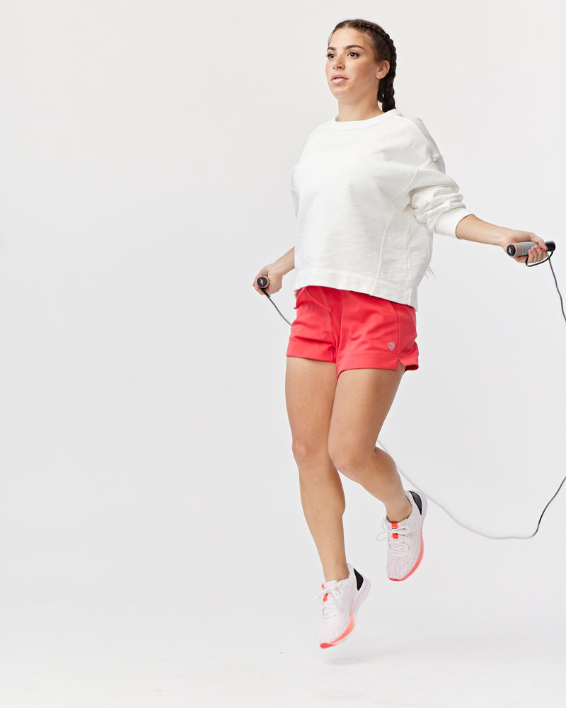 G5 Advance 4.5" Knit Short in Hot Coral