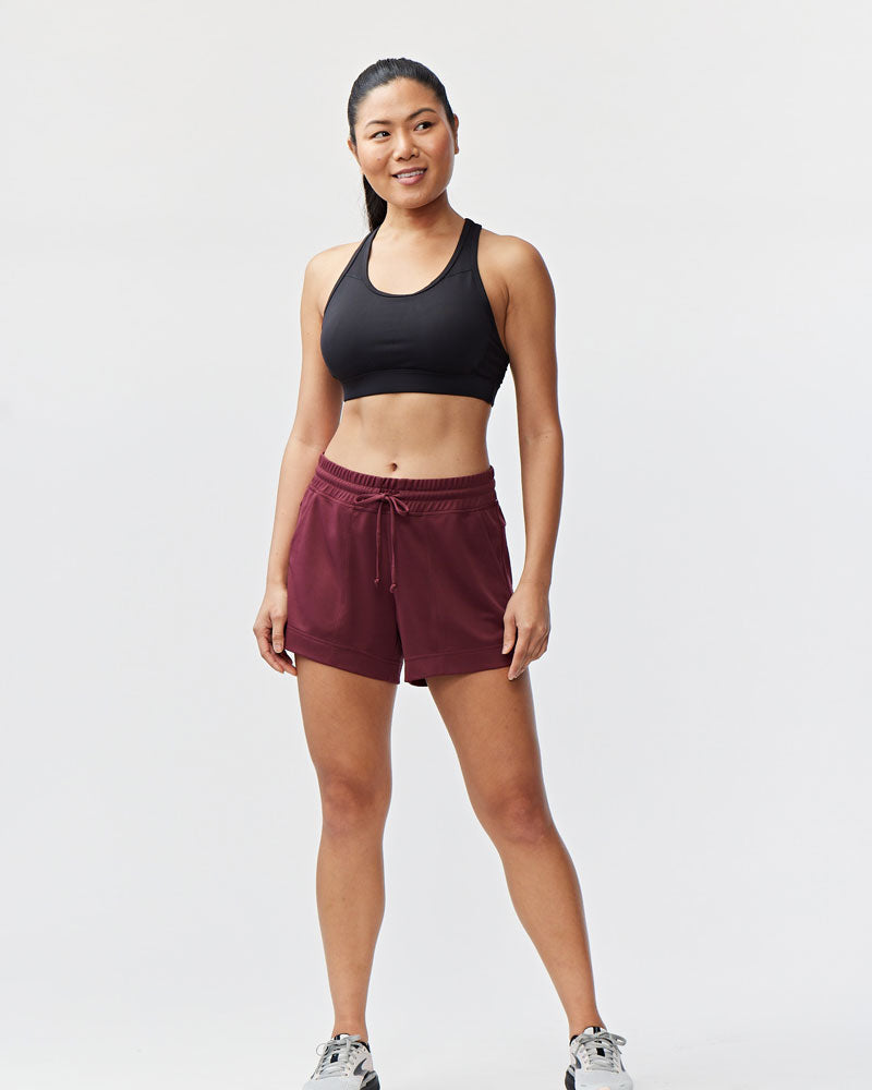 G5 Advance 4.5" Knit Short in Merlot