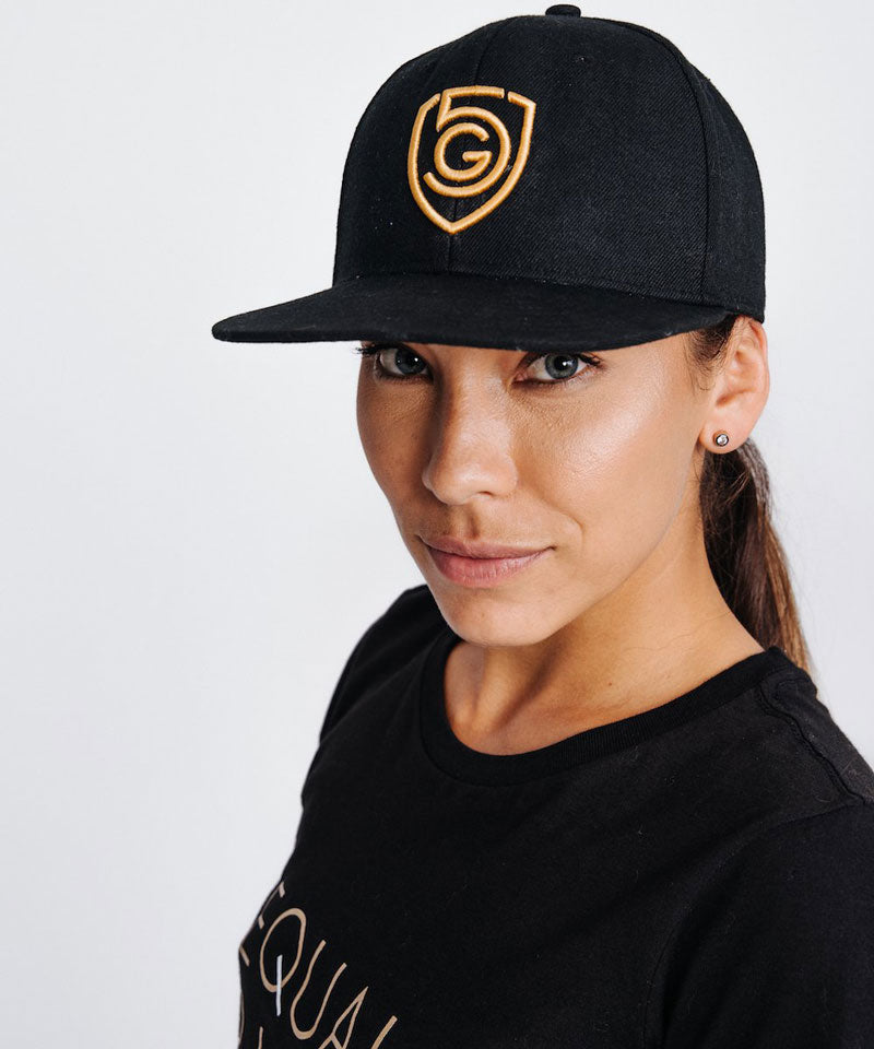 G5 Flat Billed Snap Back Hat, back view