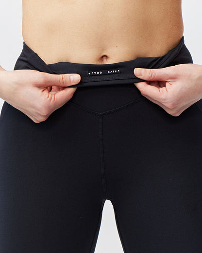 Go Again Women's Cropped Leggings Length 21" in Black (12)