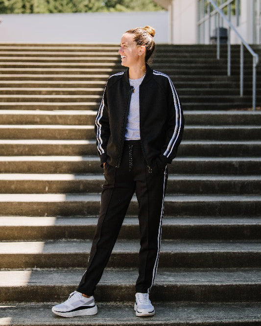Powerstripe LS Track Jacket, styled photo