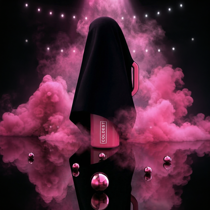 COLDEST 6.7oz Bottle in Glossy Pink Ultra, promotional graphic