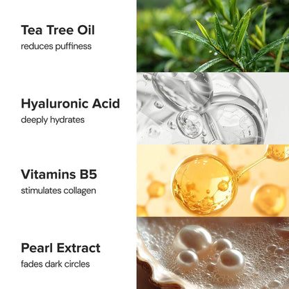 Product ingredients with images and descriptions on a white background