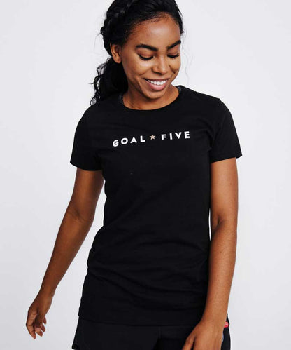 Goal Five Women's Athletic T-Shirt in Black