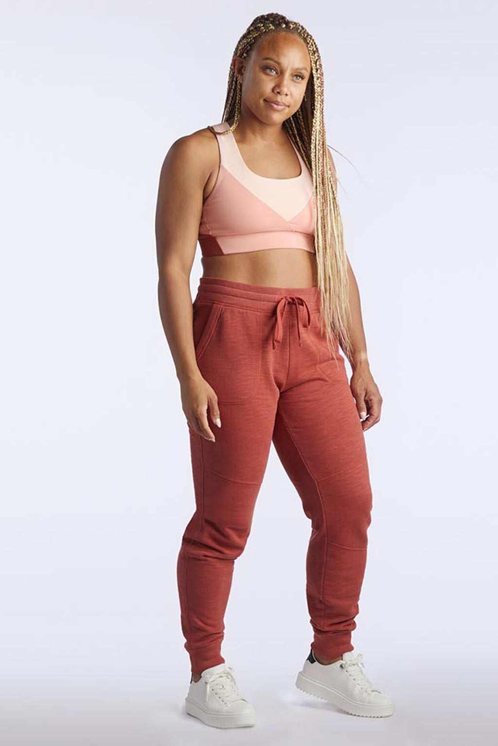 Freasy Jogger in Cinnabar, additional detail