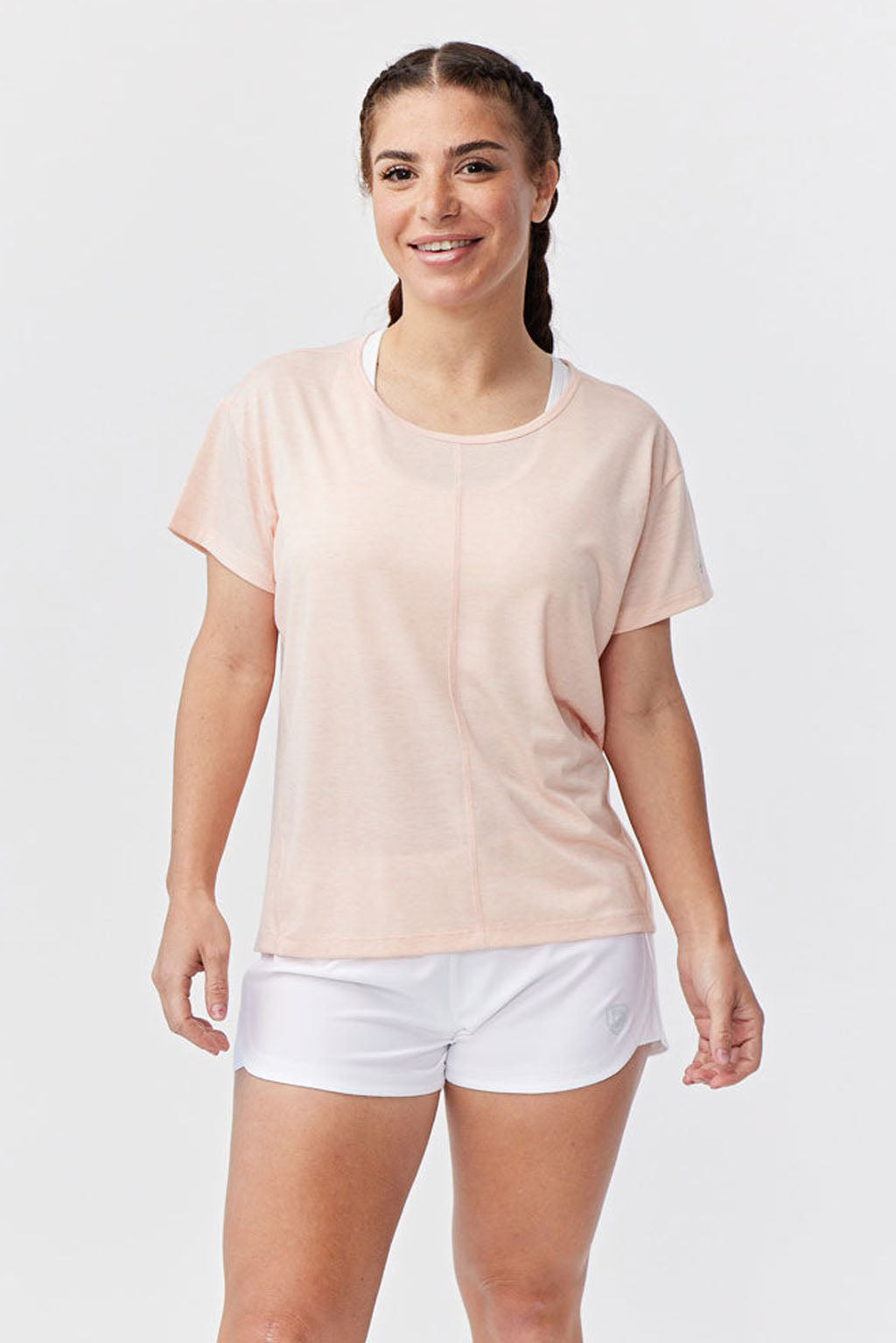 G5 Everyday Women's Performance Workout Top in Nectar, alternate view