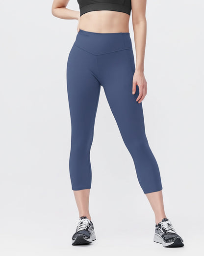 Go Again Women's Cropped Leggings Length 21", styled photo