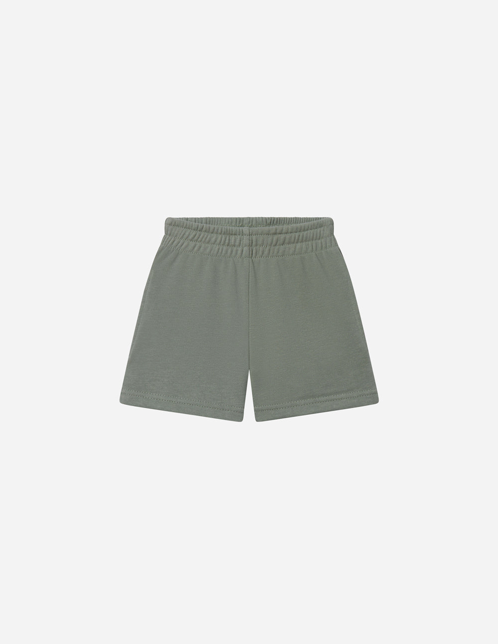 God Made Me Kids Shorts in Millstone Grey, additional detail (2)