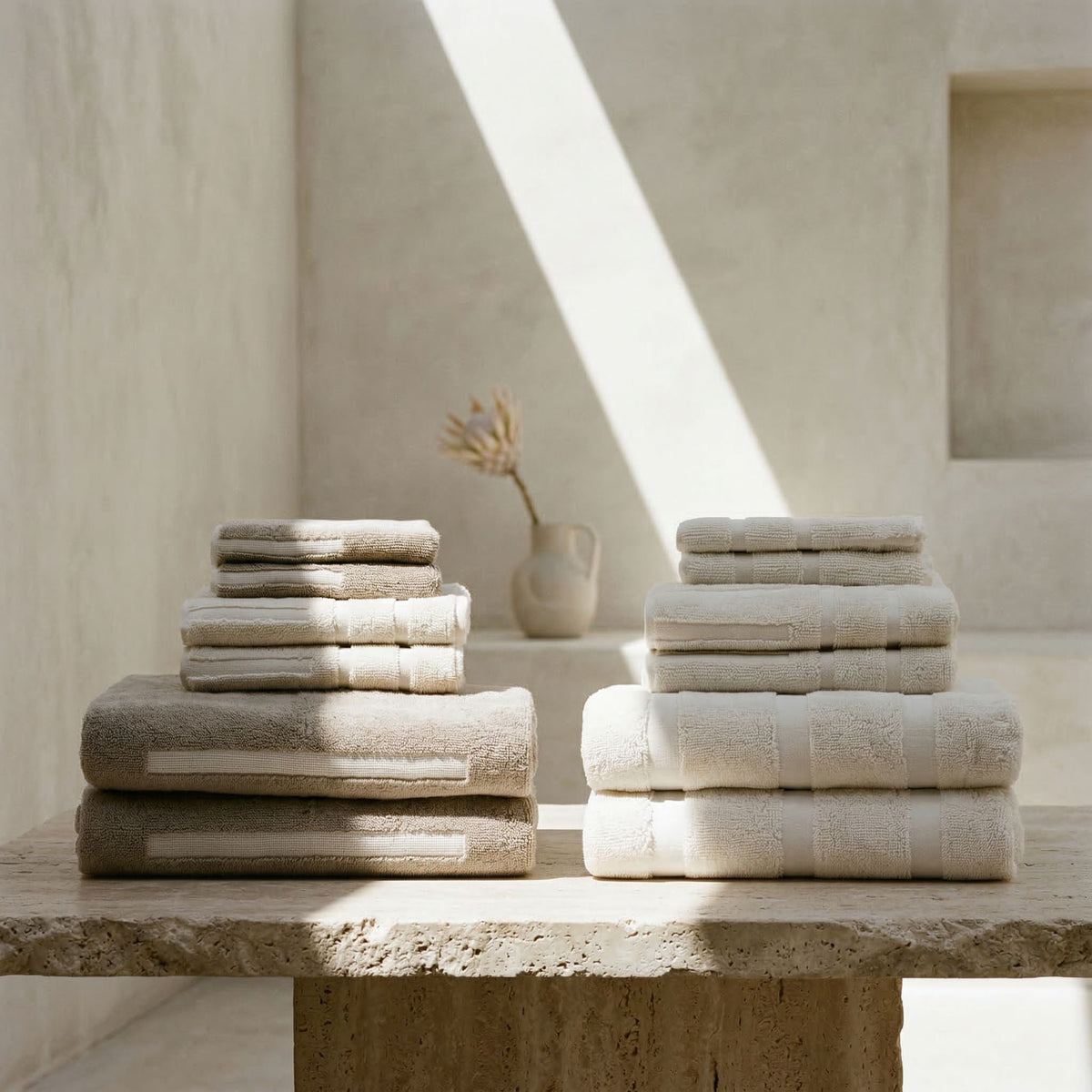 Italic Capri Solid Australian Cotton Bath & Hand Towels
