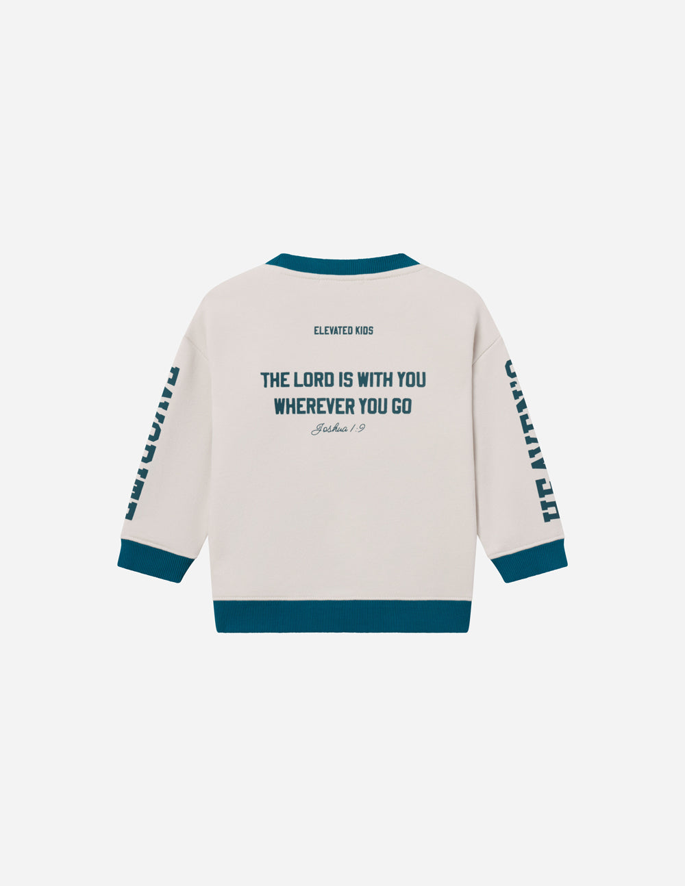 Heaven's Favorite Kids Crewneck in Pumice Stone, product photo (3)