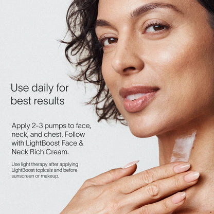 Solawave LightBoost Face & Neck Serum, how to use graphic