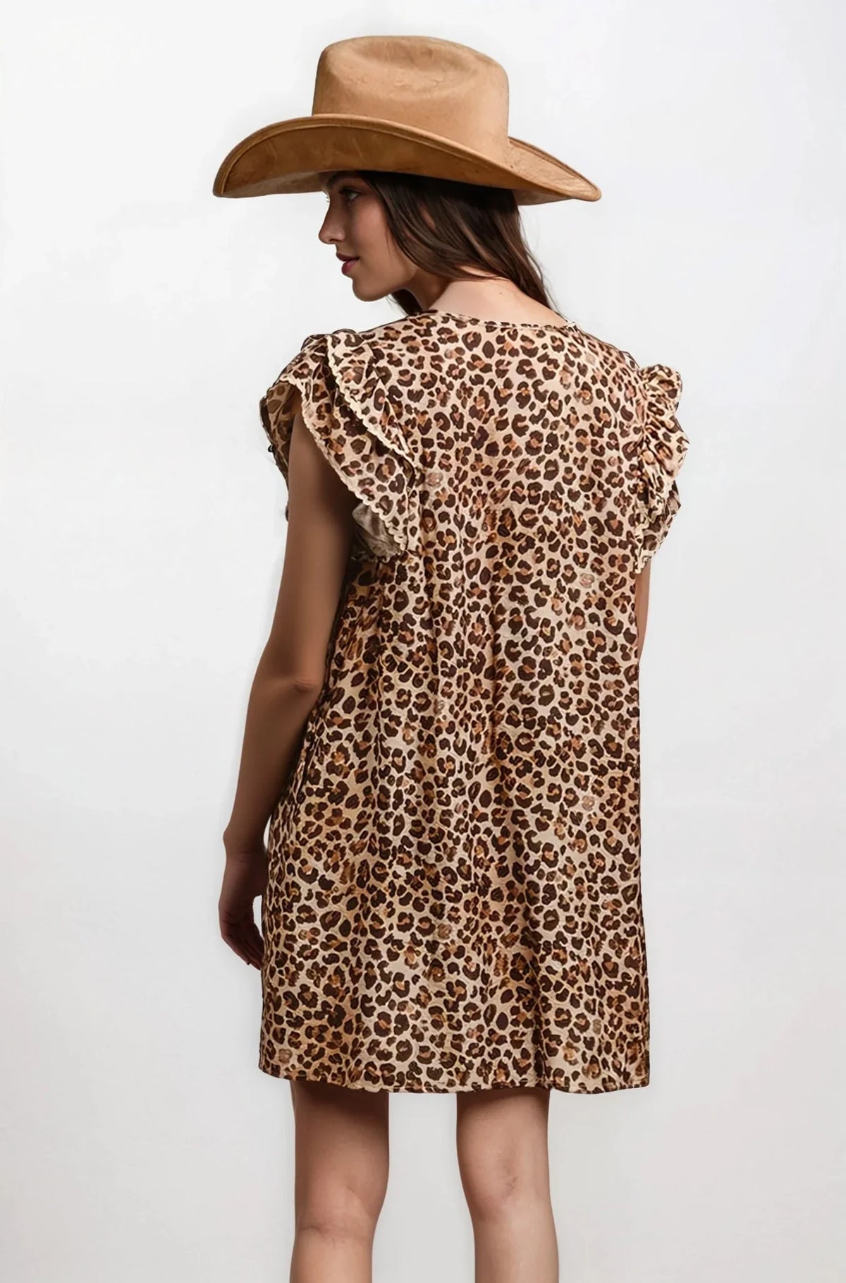 Desert Muse Leopard Ruffle Dress, styled photo (3)