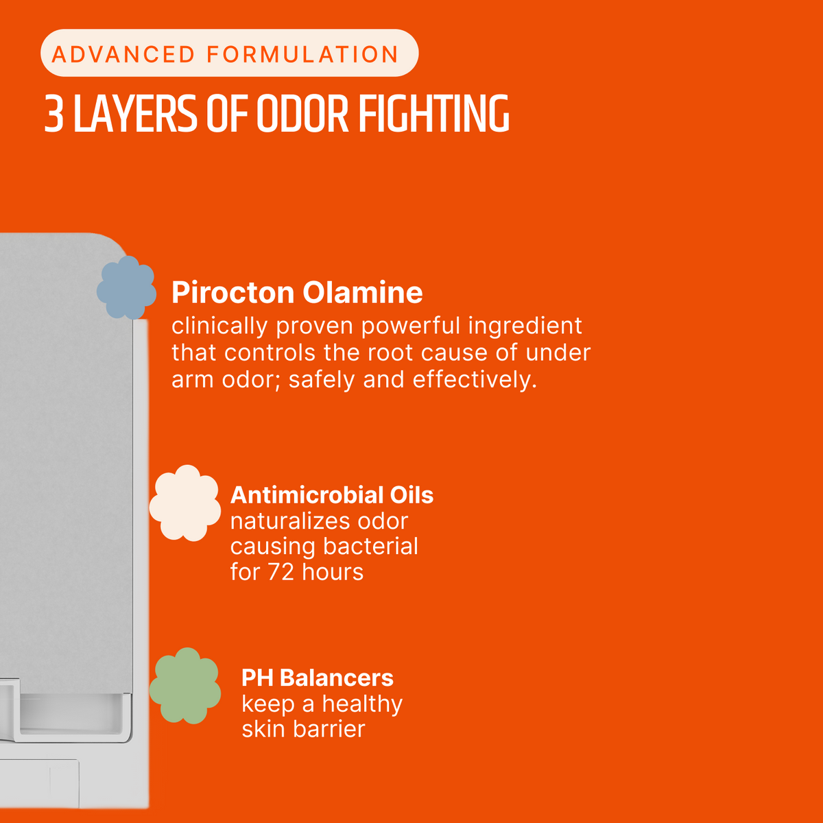 Laurel Bath House E-Mochi deodorant, ingredients graphic