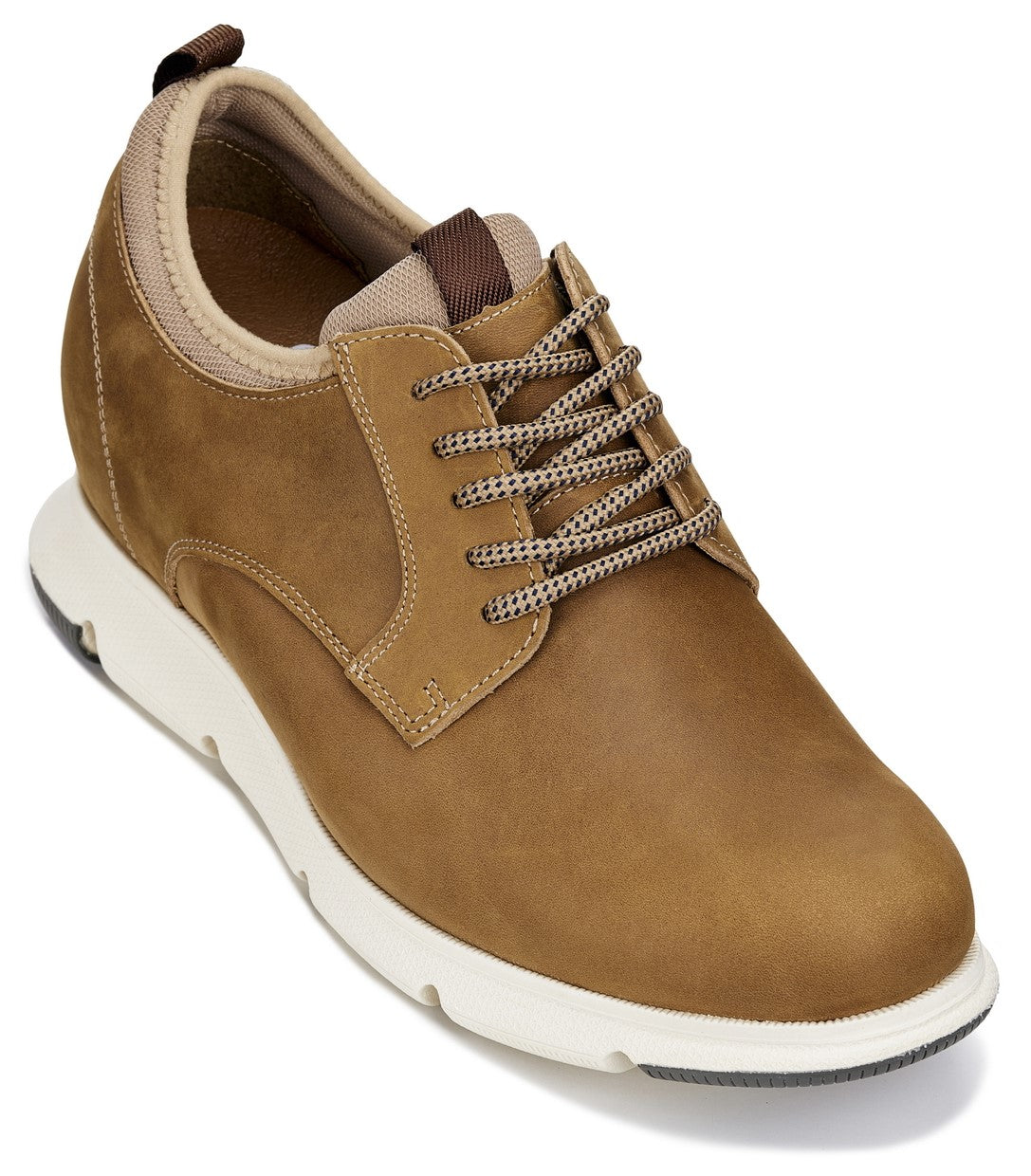 CALTO J1200 tan brown oxhide leather derby, product photo