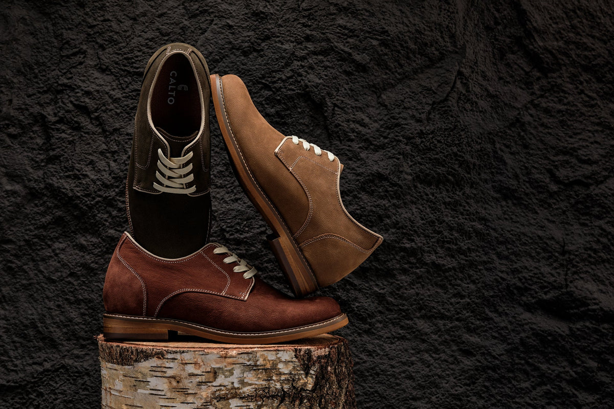 CALTO J1312 derby shown with the J1311 and J1313 styles