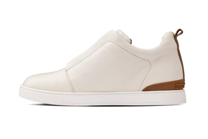 CALTO J1933 leather snoafer in off-white, additional detail