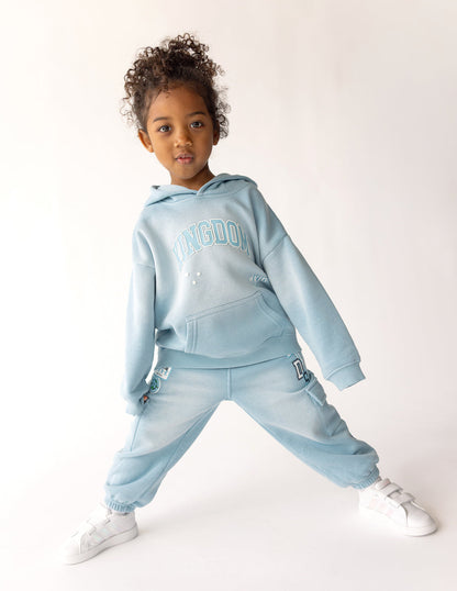 Kingdom Kids Hoodie in Air Blue, additional detail
