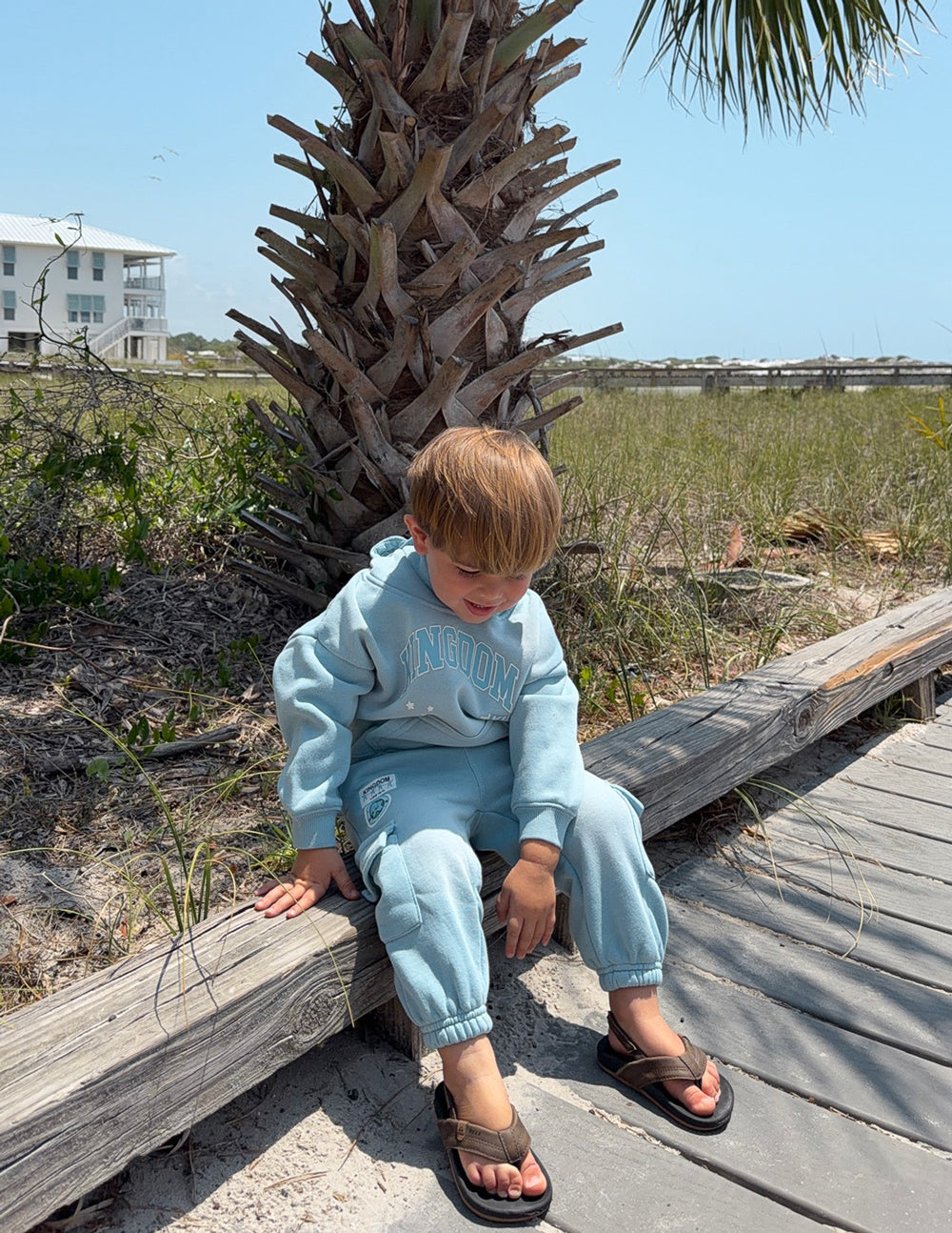 Kingdom Kids Hoodie in Air Blue, alternate view (2)