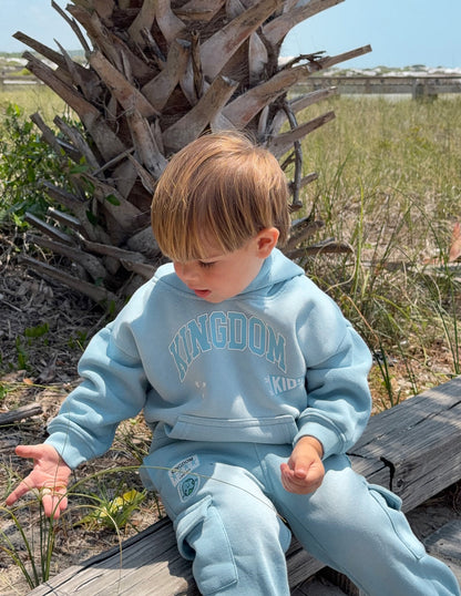 Kingdom Kids Hoodie in Air Blue, additional detail (2)