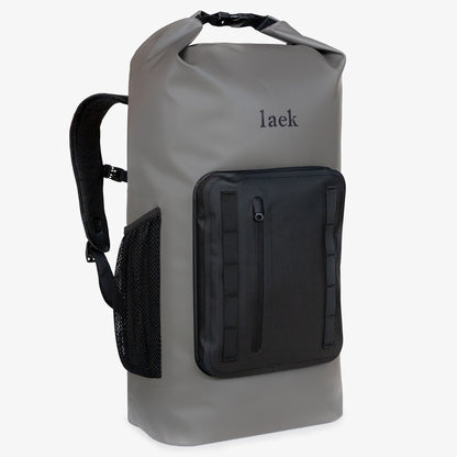 Laek Seafield 30L Waterproof Backpack in recycled 600-denier TPU-coated polyester, roll-top closure