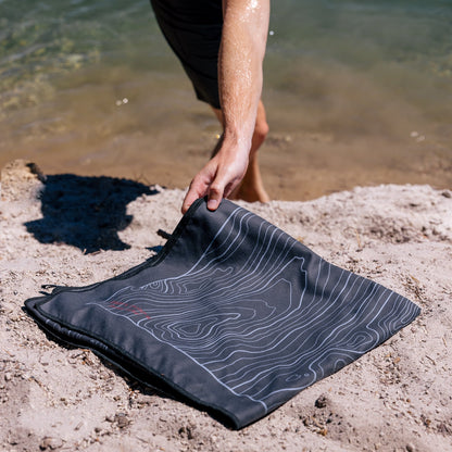 Laek Terrain Towel in Topo Black, additional view