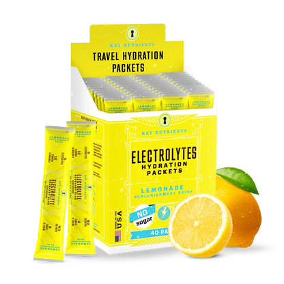 Key Nutrients Electrolyte Recovery Plus powder in Lemonade, packet multi-pack packaging