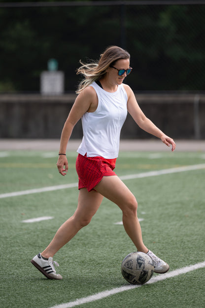 Boxy Crop Tank, styled photo