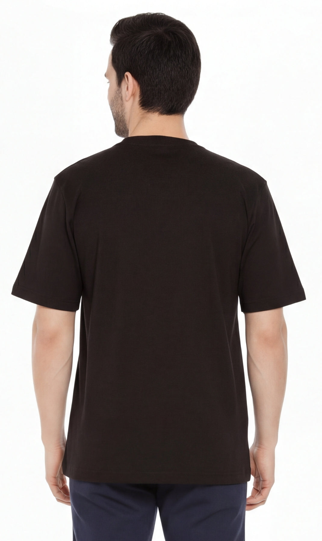 Turtle Bay men's heavyweight crew neck pocket t-shirt, additional detail