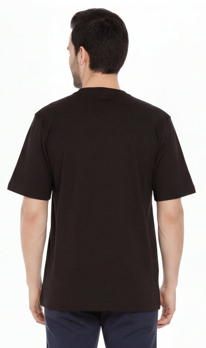 Turtle Bay men's heavyweight crew neck pocket t-shirt, additional detail